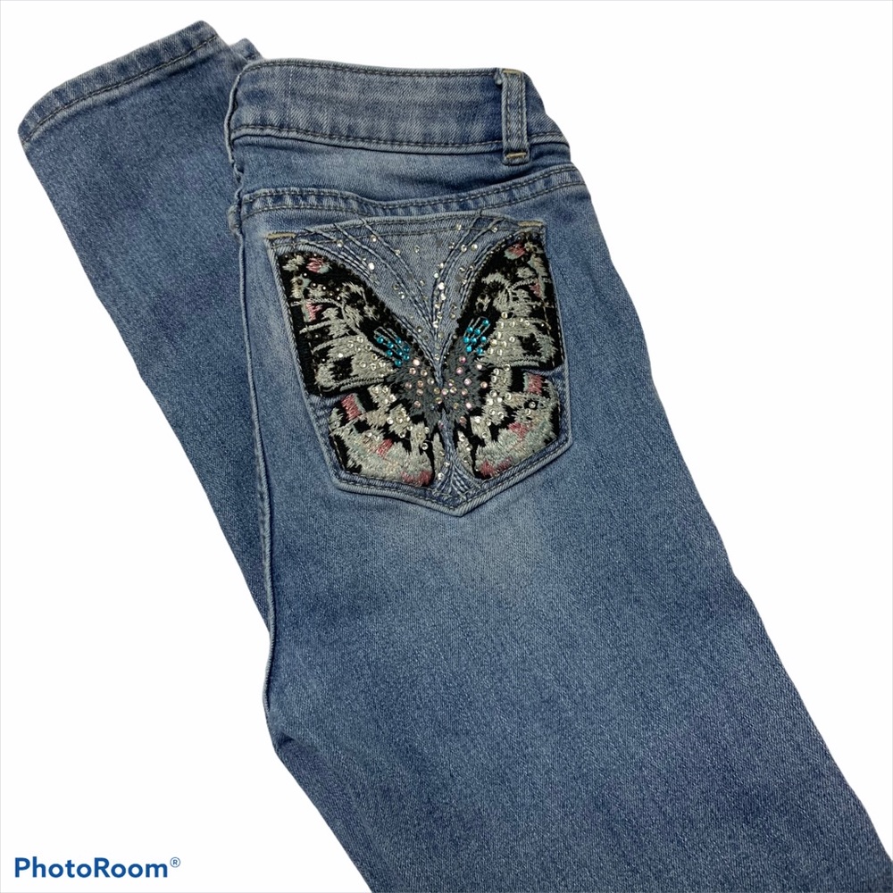 Miss Me Jeans Girls skinny jeans 10 Butterfly